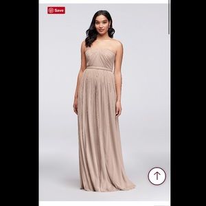 David’s Bridal Style-Your-Way 6 Tie Long Mesh Bridesmaid Dress